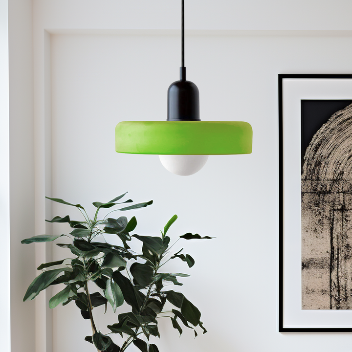 Kleurrijke Hanglamp in Bauhaus-stijl - StiloGlas