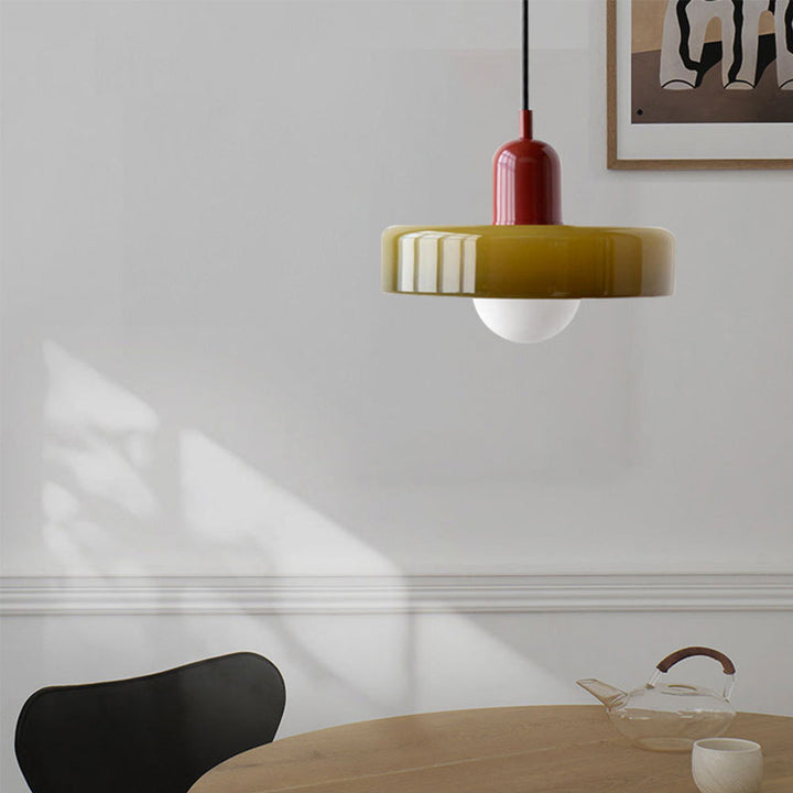 Kleurrijke Hanglamp in Bauhaus-stijl - StiloGlas