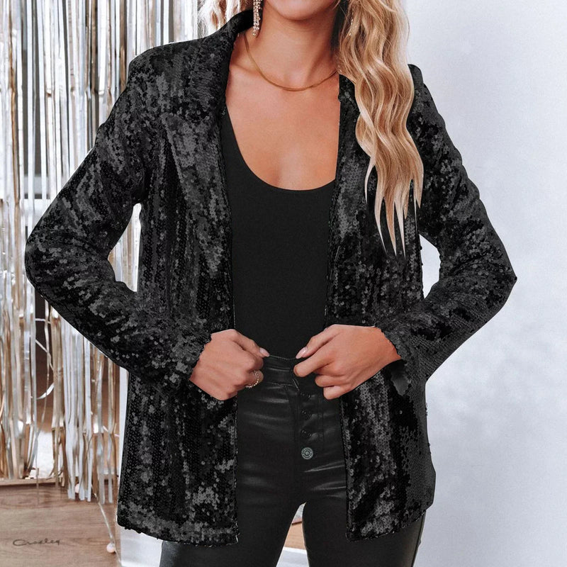 Trendiger Pailletten Blazer - Olivia