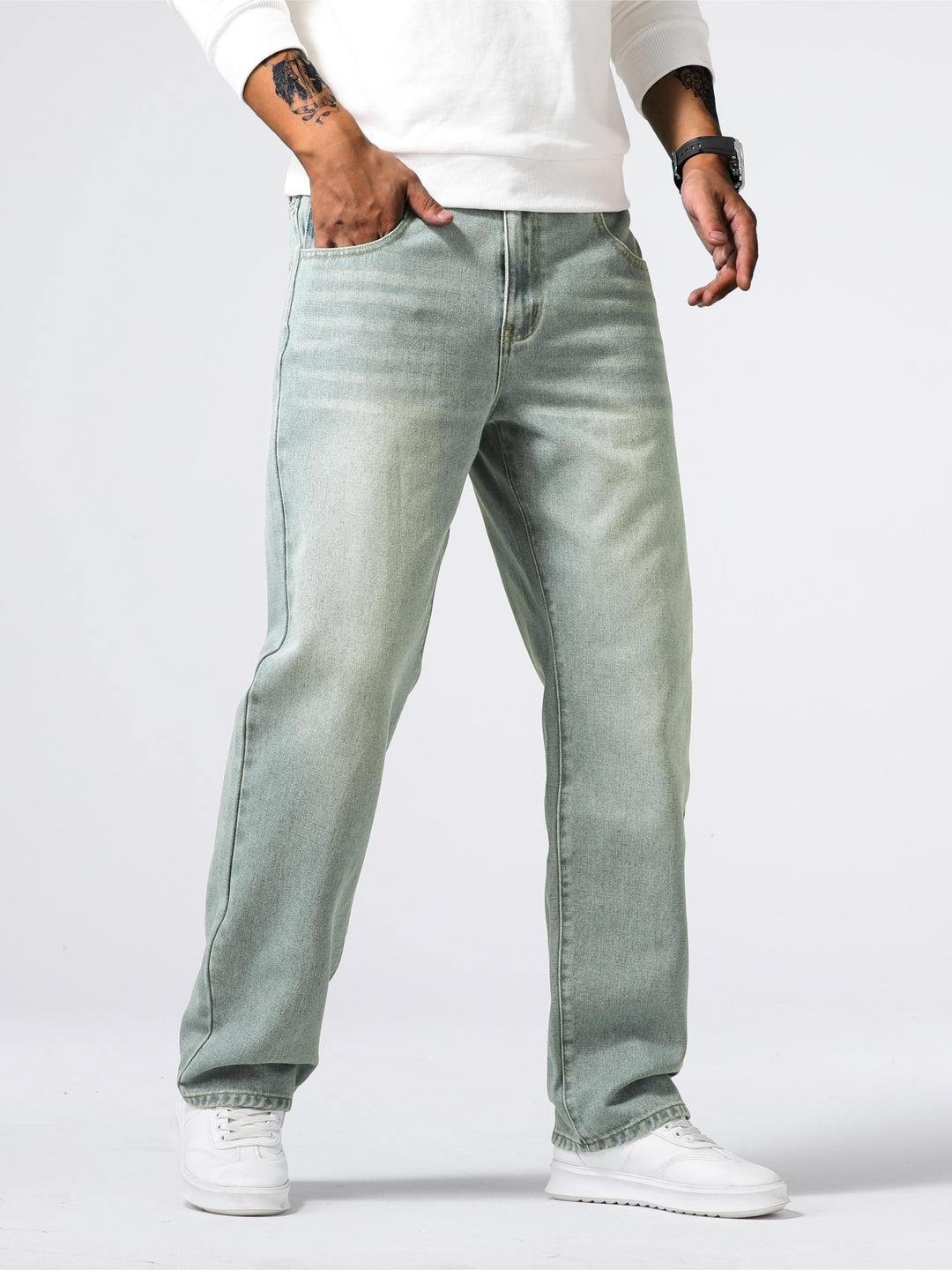 Relaxed Fit Regular Herren Jeans - Lucas