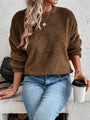 Bequemer Teddy Pullover Sweatshirt - Livia