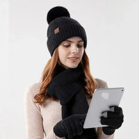 Trendy Damen Winter Beanie Set - Lara