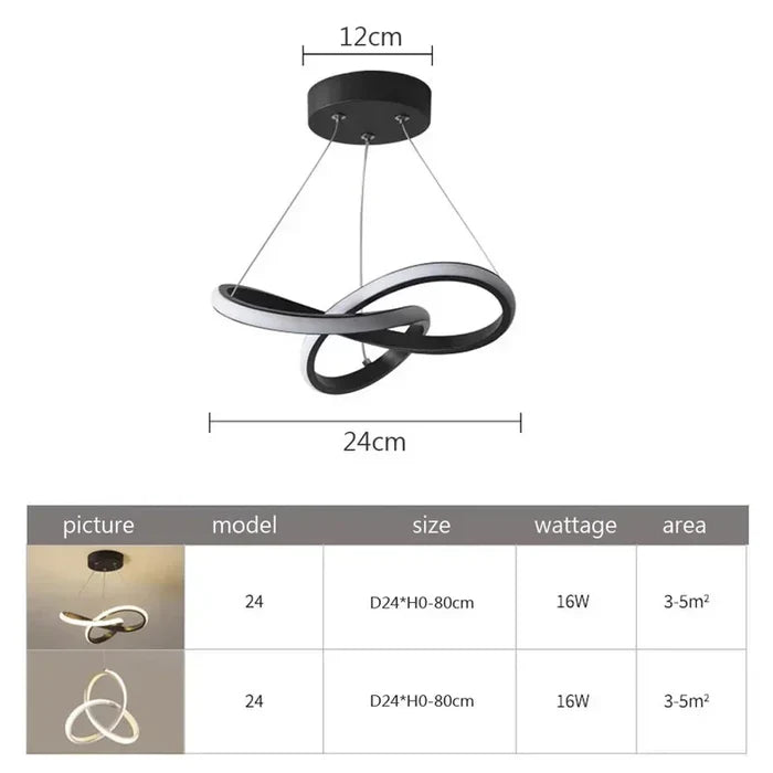 Moderne LED-Deckenleuchte - WaveGlow