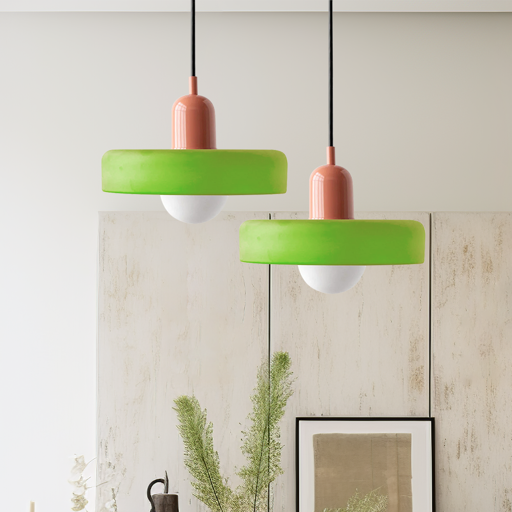 Kleurrijke Hanglamp in Bauhaus-stijl - StiloGlas