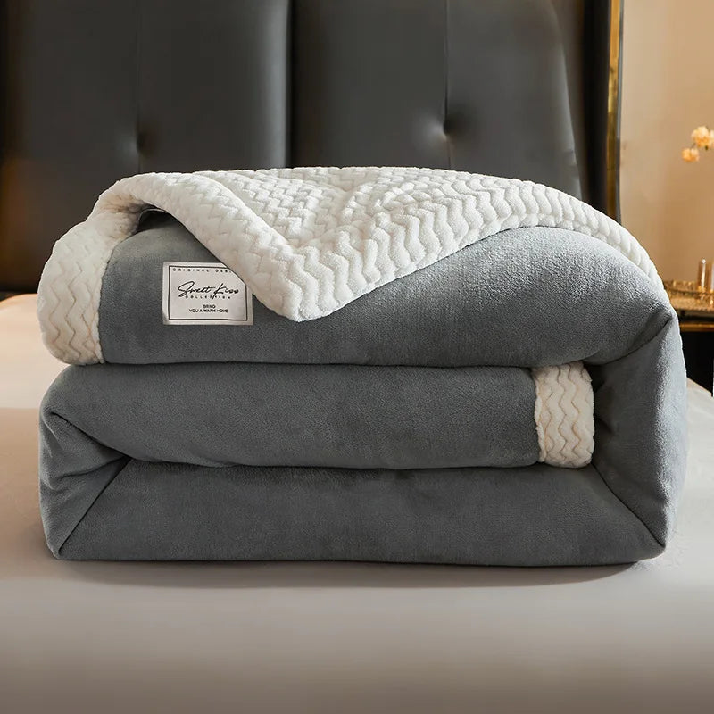 Luxe Winter Fleece Decke - CozyCuddle