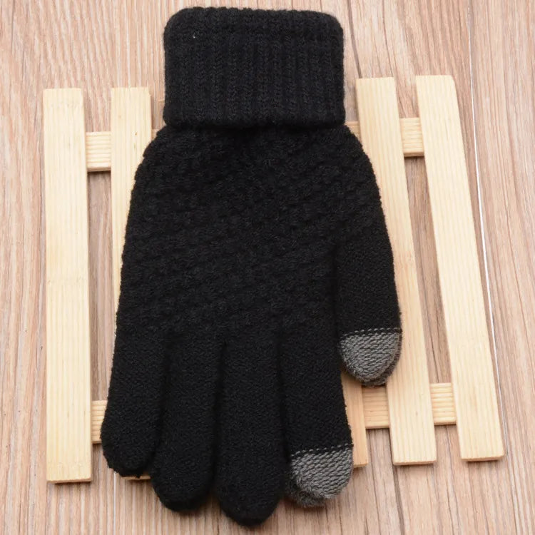 Gestrickte Touchscreen-Handschuhe für Damen – Amara