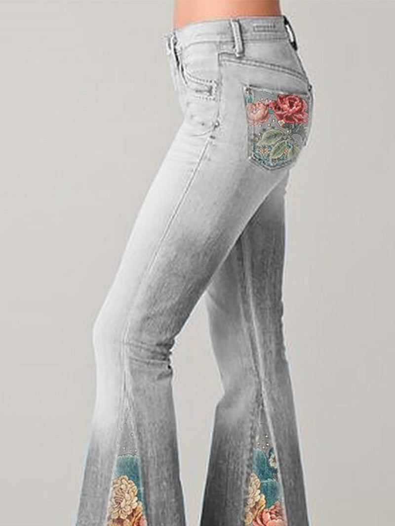 Trendige Flared Damen Jeans - Luna