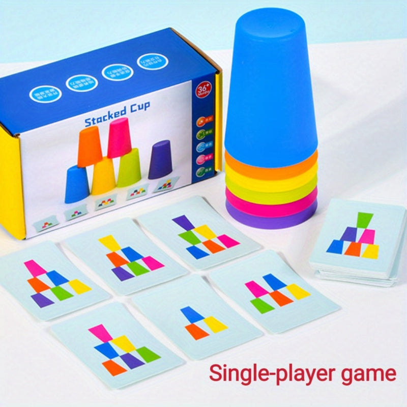 Bildungs-Stapelbecher-Puzzlespiel - StackSmart