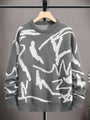 Herrenpullover mit Grafischem Print – Arvid