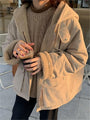 Warmer Oversized Damenmantel mit Kapuze - Freya Fleece Parka