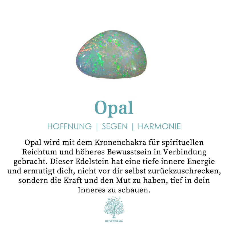 Saphir- und Opal-Ringset (3-teilig) – Isabella