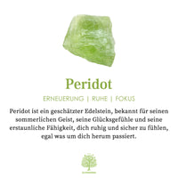 Natürlicher Peridot mit Zirkonring – Selene