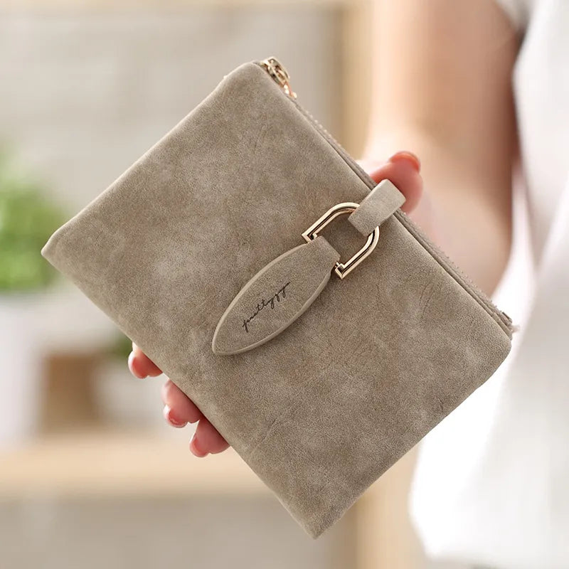 Matte Damenbrieftasche Eleganz