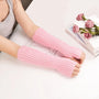 Lange Fingerlose Strickhandschuhe - FlexiWarm