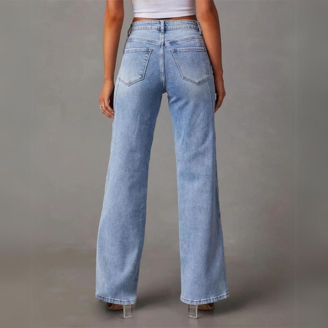 Trendige Flared-Jeans - Amarine