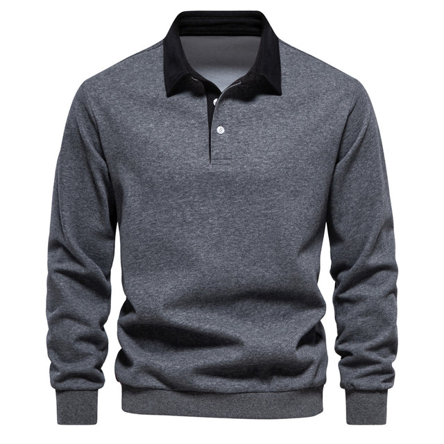 Herren Polo Pullover mit Langarm - Rafael