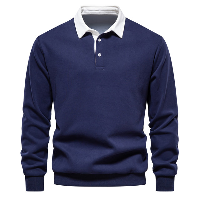 Herren Polo Pullover mit Langarm - Rafael