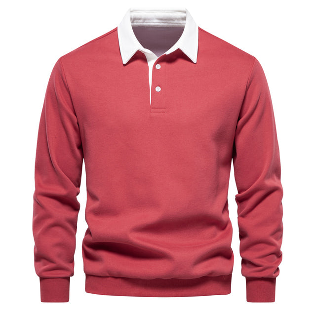 Herren Polo Pullover mit Langarm - Rafael