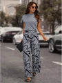 Trendige Damenhose mit Print - Sara