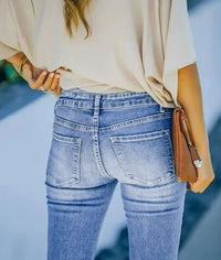 Trendy Denim Hose mit Hoher Taille - Mila