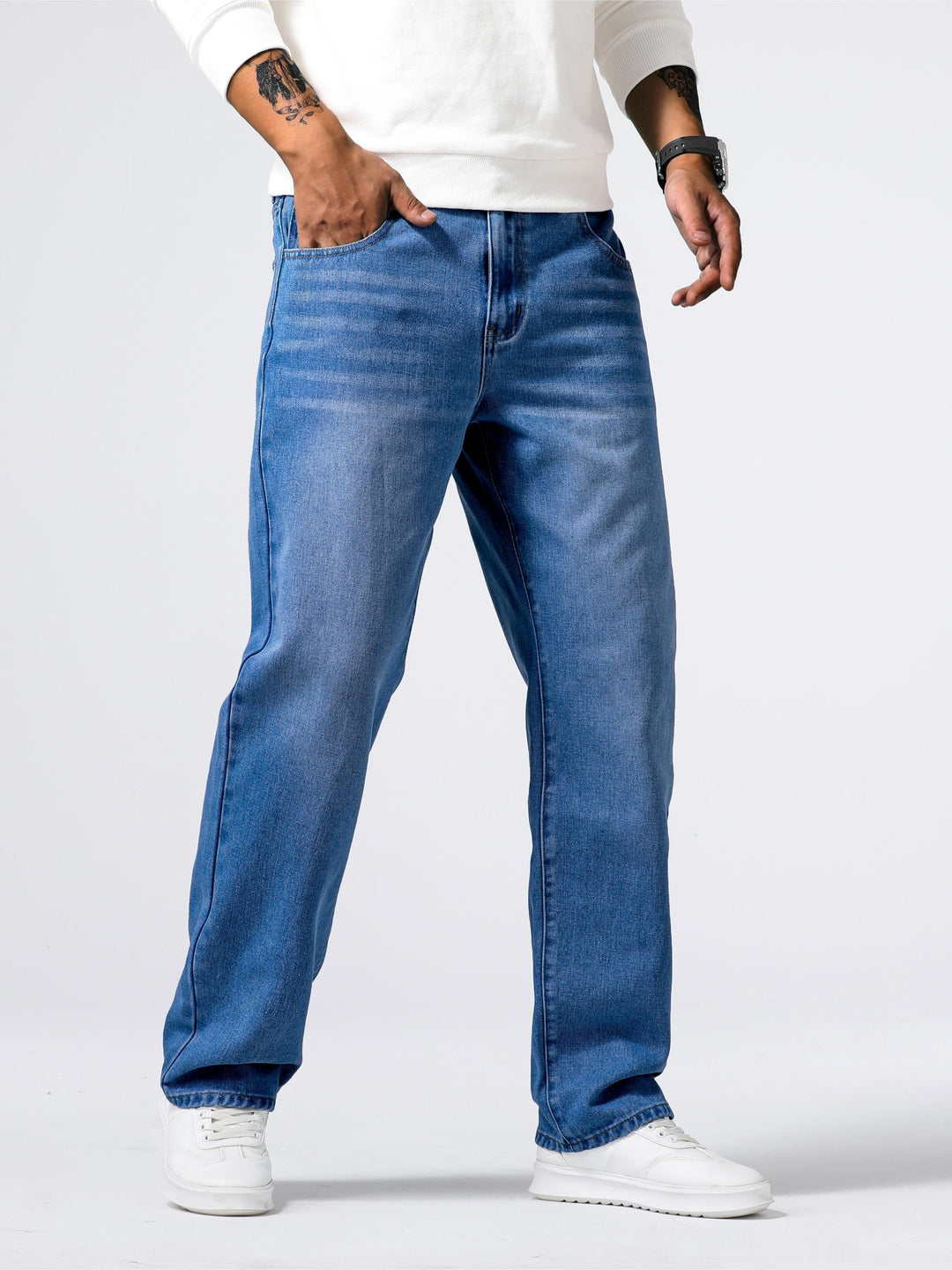 Relaxed Fit Regular Herren Jeans - Lucas