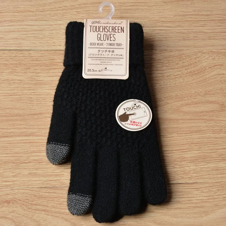 Gestrickte Touchscreen-Handschuhe für Damen – Amara