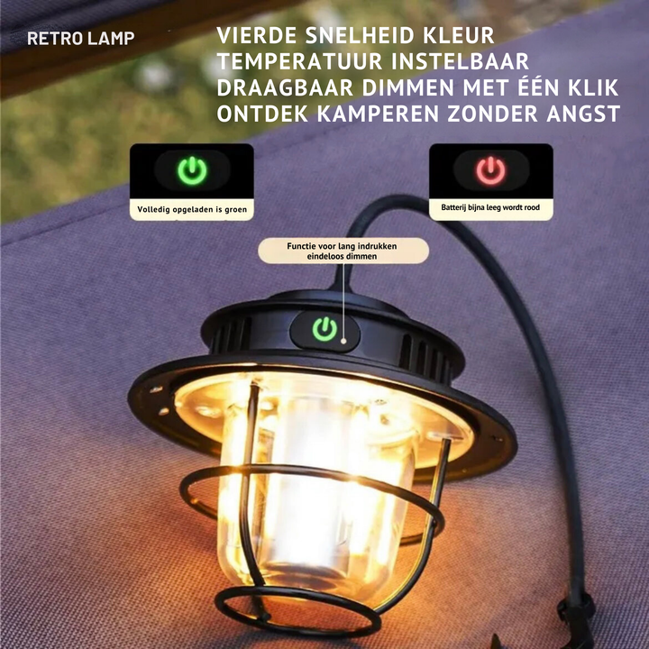 Tragbare LED-Campinglampe – VintaGlow