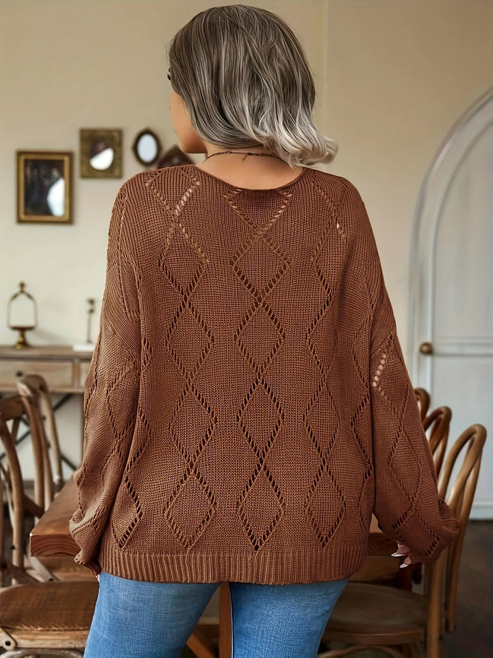 Euro Chic gemütlicher Strick-Pullover