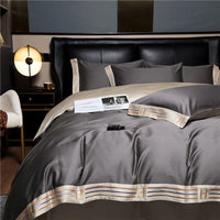 Luxe Satin Bettwäsche 4-Teiliges Set - OpulenceSleep