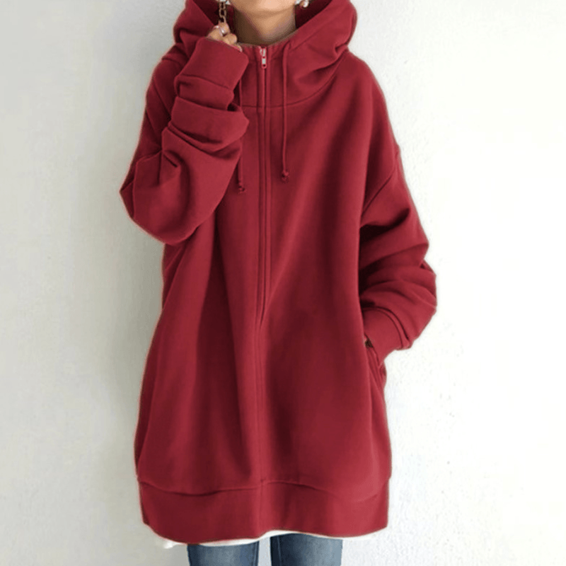 Bequemer Damen-Cardigan mit Kapuze – ComfyHood