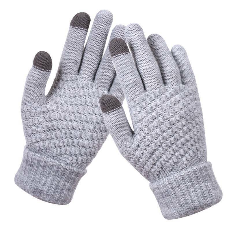 Gestrickte Touchscreen-Handschuhe für Damen – Amara