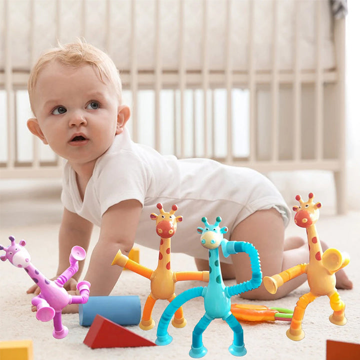 Flexibles Giraffen-Spielzeug mit Saugnapf - StretchyGiraffe