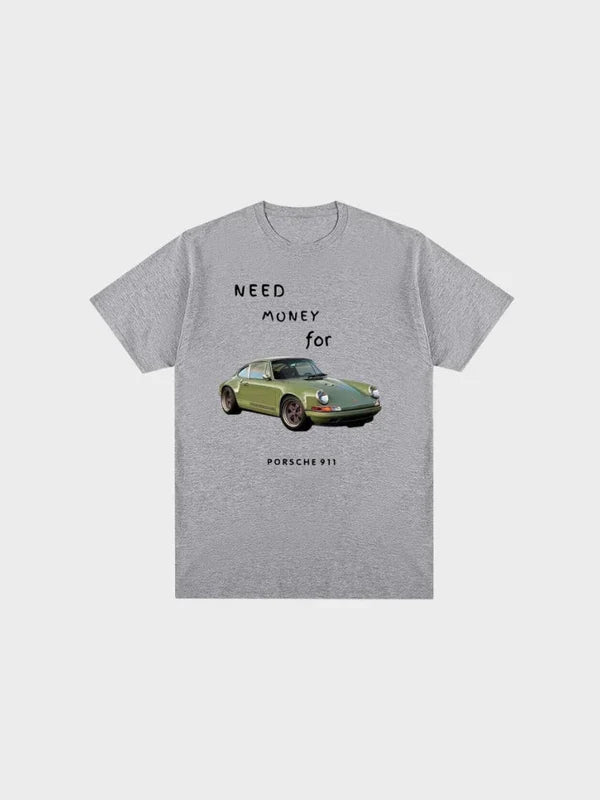 Geld für Porsche 911 | Premium T-Shirt