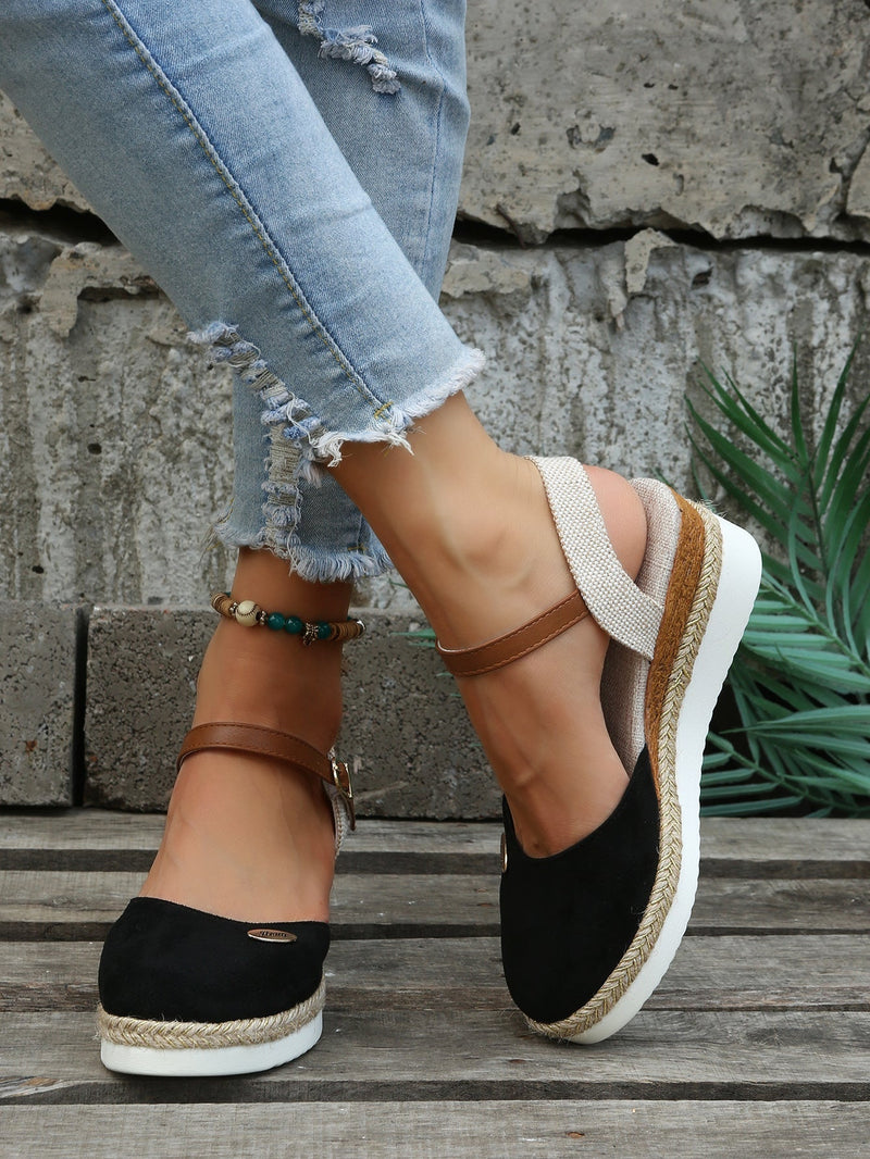 Orthopädische Modische Braune Espadrilles - Livia