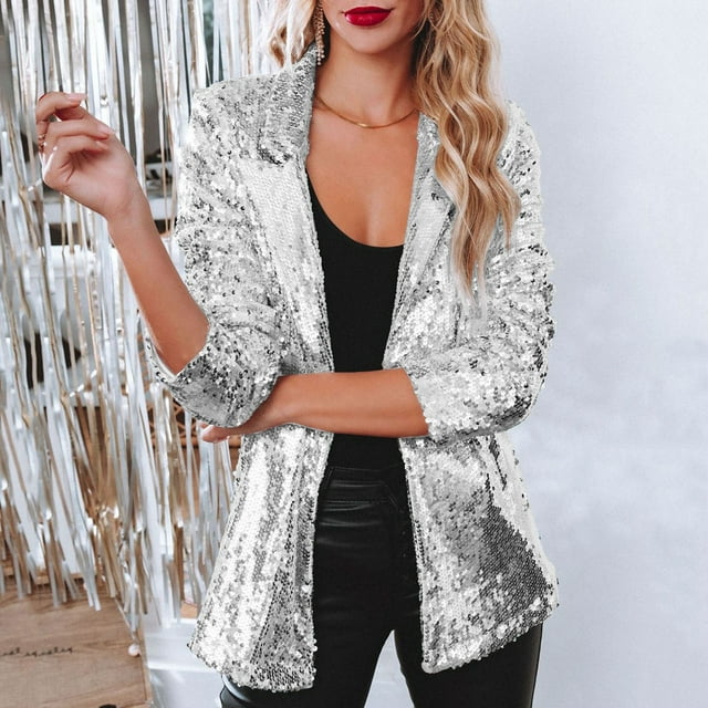 Trendiger Pailletten Blazer - Olivia