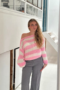 Trendy Gestrickter Damenpullover - Aurelia