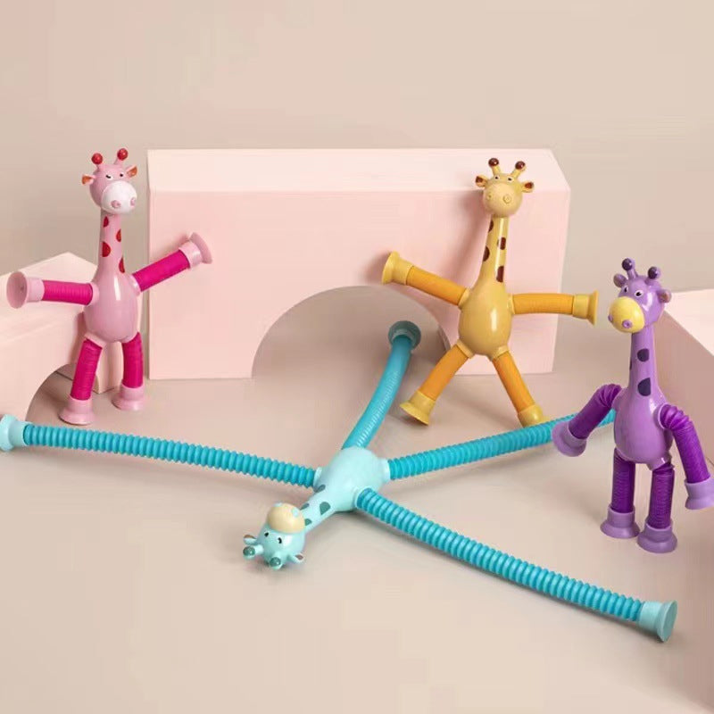 Flexibles Giraffen-Spielzeug mit Saugnapf - StretchyGiraffe