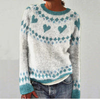 Bequemer Pullover mit Herzchen-Print - Amelise