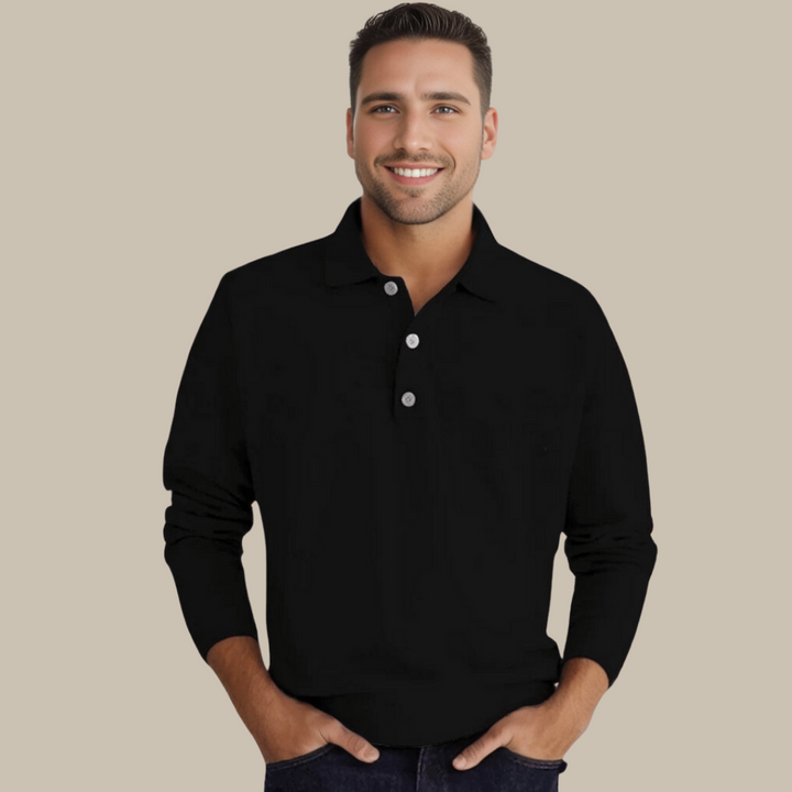 Herren Polo Pullover mit Langarm - GentCraft