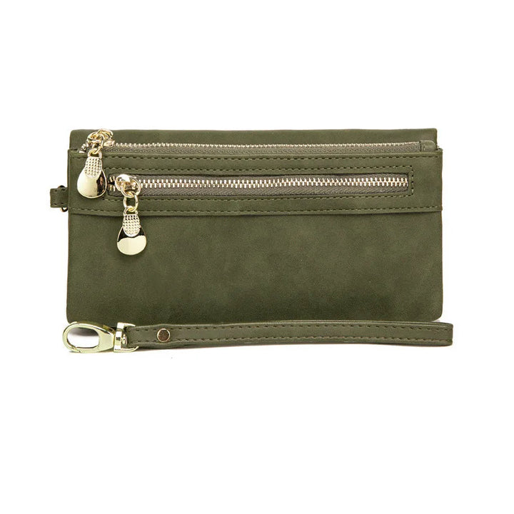 Stilvolle, lange Clutch mit Umschlag