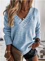 Casual V-Ausschnitt Strickpullover - Layla