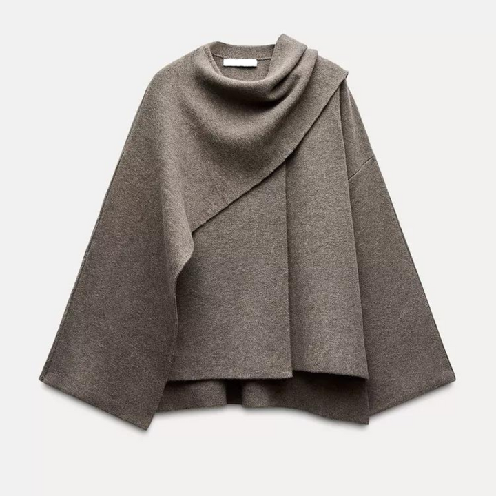 Stilvoller Damen-Winterponcho – Ella