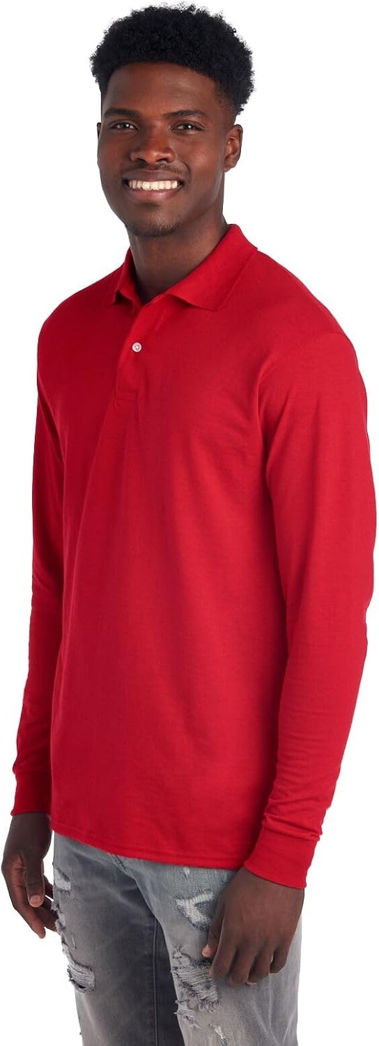 Herren Langarm-Poloshirt – Mark