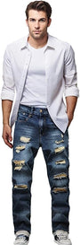 Herren Slim-Fit Ripped Jeans – Mick