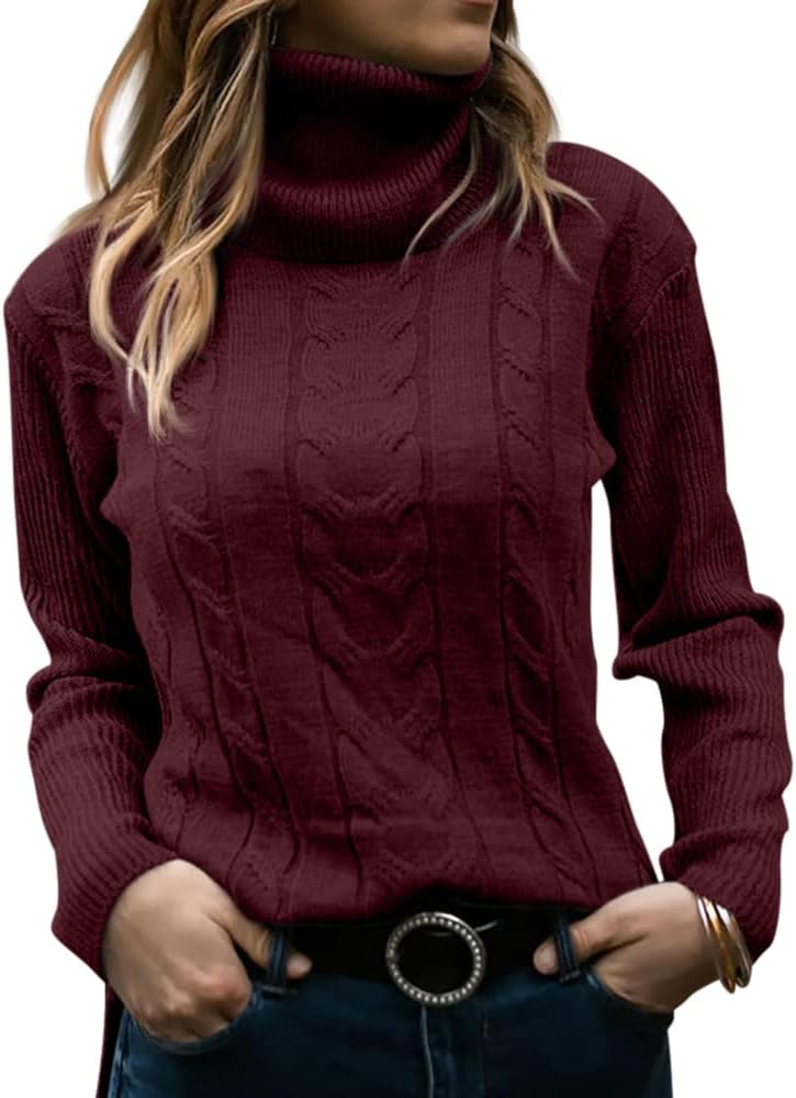 Stilvoller Strick-Rollkragenpullover für Damen - Denise