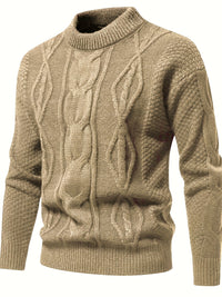 Unifarbener Strickpullover für Herren – Theo