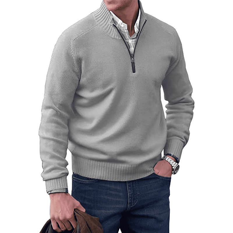 Kaschmir Pullover mit Reißverschluss - Mason