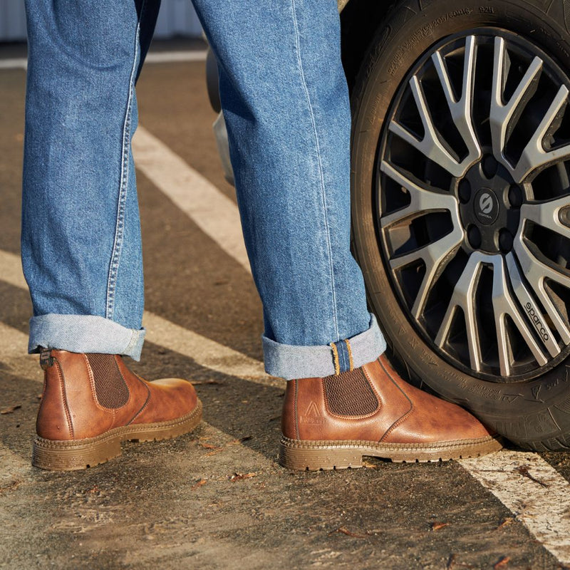 Orthopädische Leder Sicherheitsstiefel für Herren - Matthias