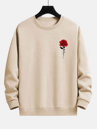 Damen Sweatshirt mit Rosenmuster - Amelia