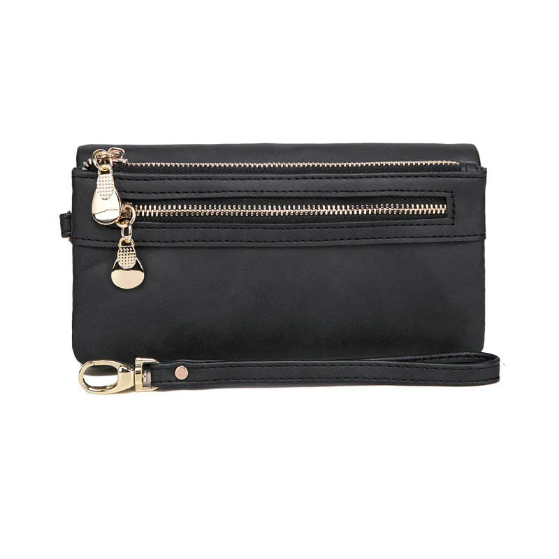 Stilvolle, lange Clutch mit Umschlag